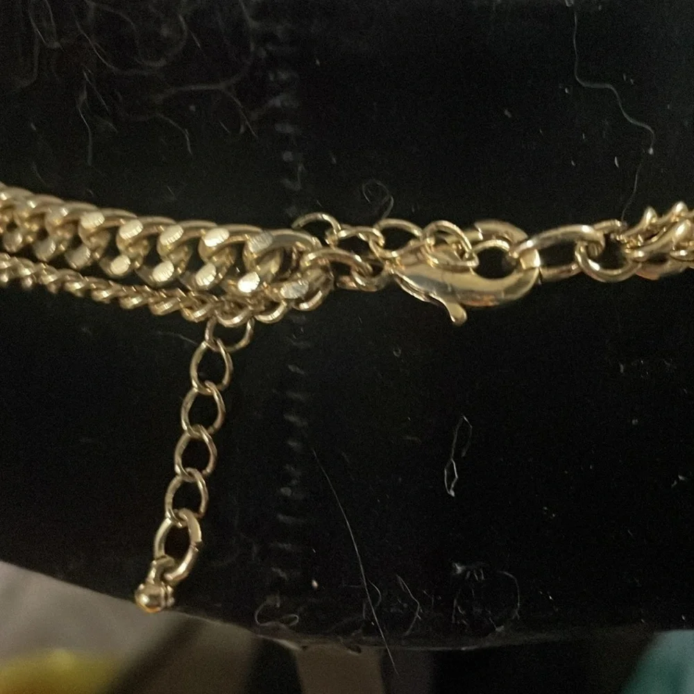 Vintage multi stone multi stran necklace